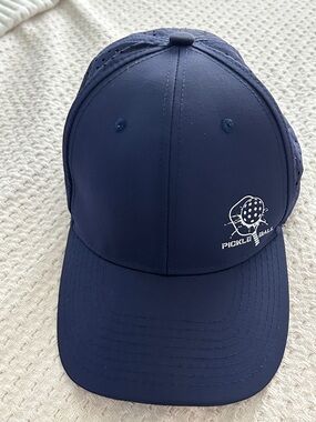 Navy Pickleball Graphic Trucker Hat